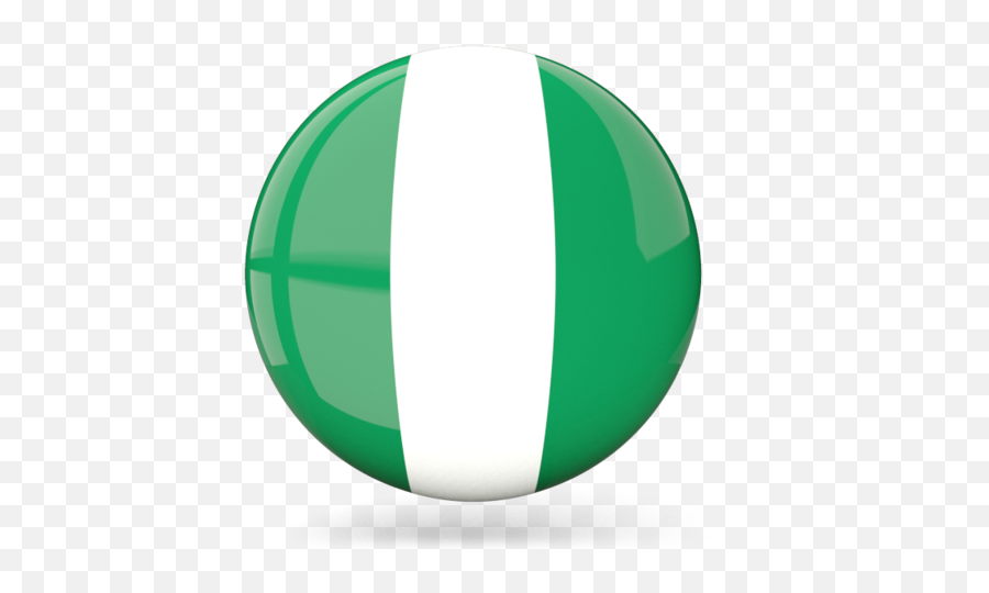 Glossy Round Icon - Nigeria Flag Icon Png,Nigerian Flag Png
