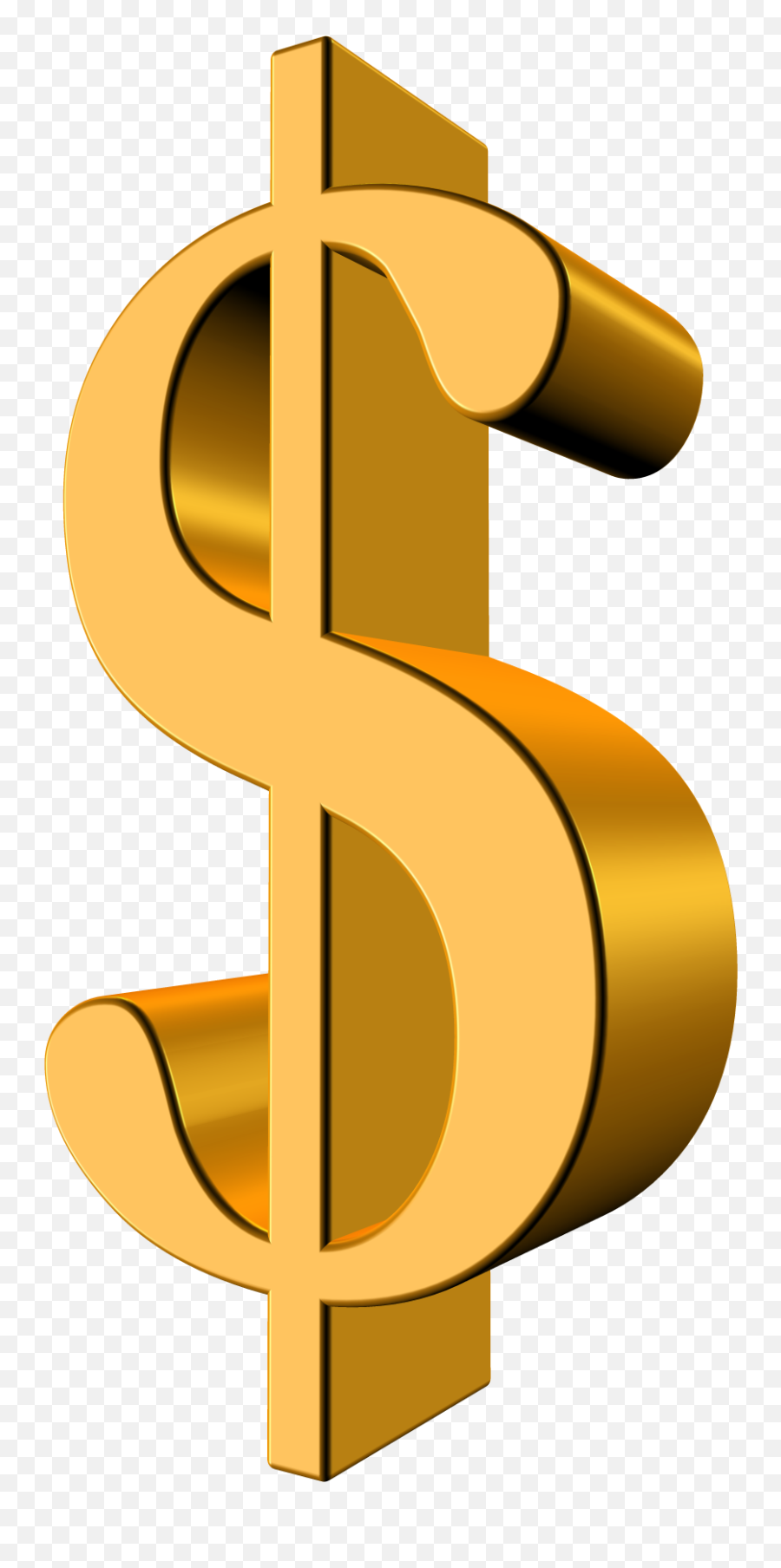 Dollar Clipart American - Golden Dollar Images Png,Dollars Png