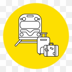 Baggage Transfer From The Train - Barcelona Luggage Dot png