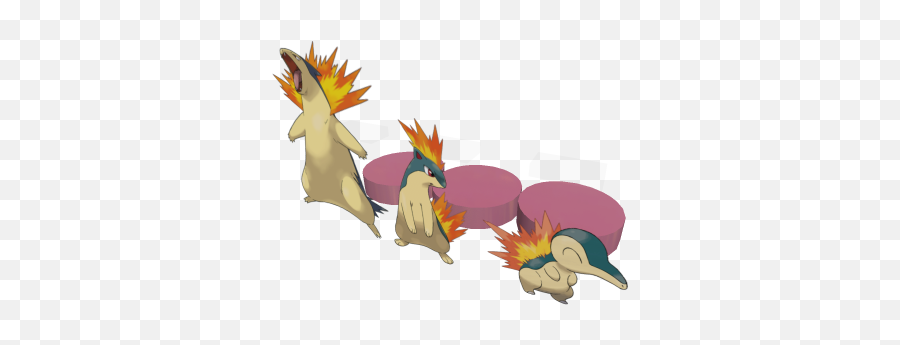 Cyndaquil Quilava And Typhlosion Paper Morphs - Roblox Cartoon Png,Cyndaquil Png