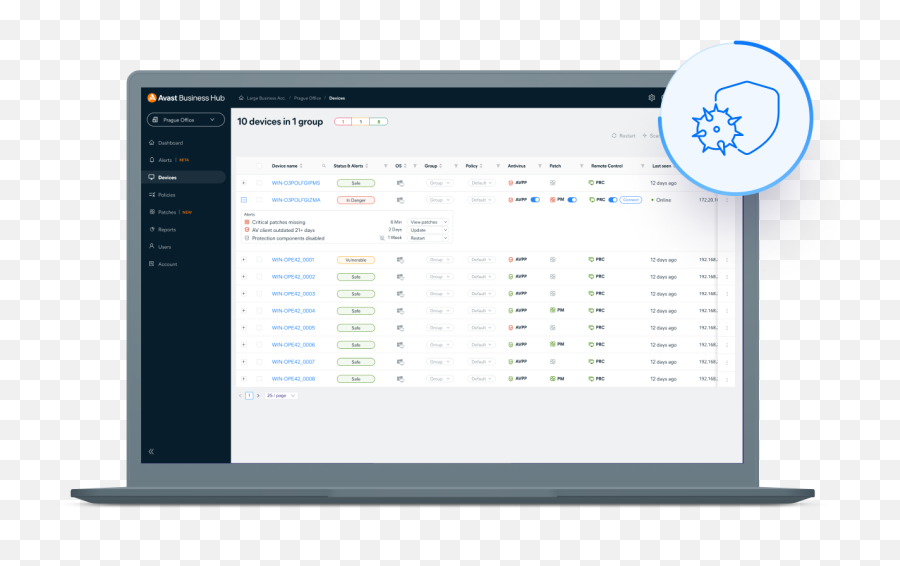 Next - Gen Business Antivirus Avast Business Vertical Png,Windows Shield Icon