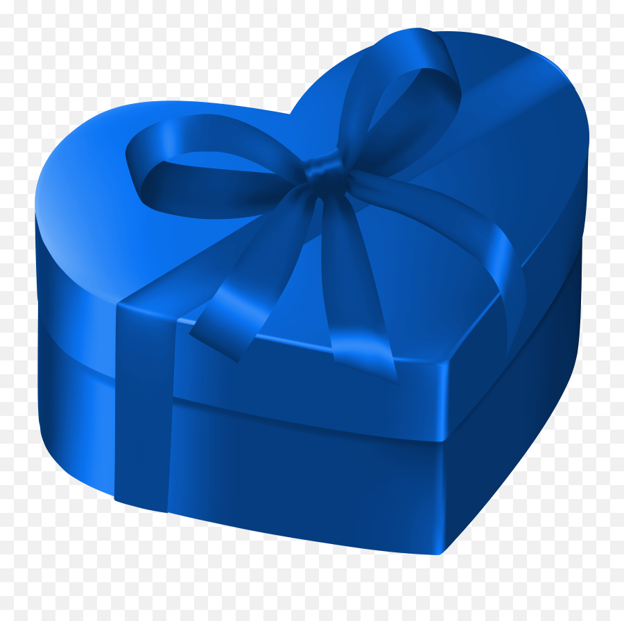 Library Of Gift Heart Free Download Png - Box Gift Blue Png,Gift Transparent