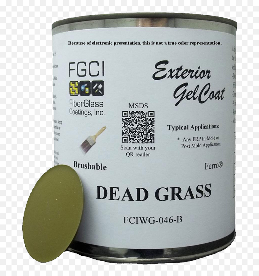 Gelcoat Exterior Brushable Green Dead Grass Fcigg - 007b Quart Dead Grass Gelcoat Png,Dead Grass Png