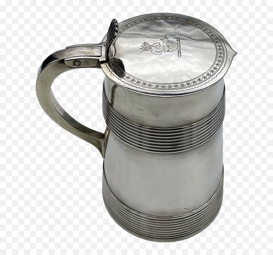 Antique George Iii Silver Tankard U0026 Cover London 1781 2covet - Jug Png,Tankard Icon