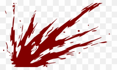 Blood Splatter Cartoon Png Clipart - Full Size Drawing