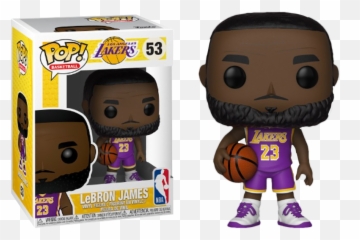 Pre - Order Exclusive Nba Basketball Lebron James La Lakers Purple Uniform Pop Vinyl Figure 2nd Batch Lebron James Pop Funko Png,Lebron James Transparent