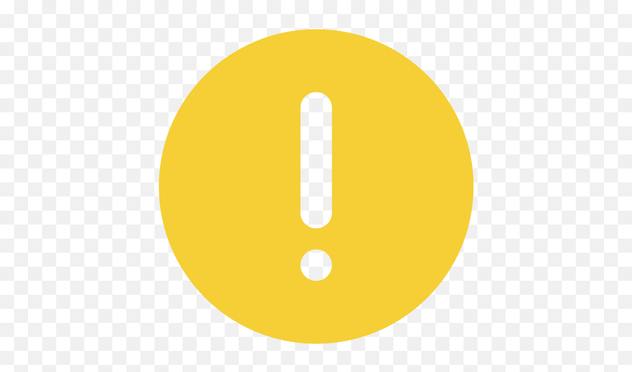 Exclamation Icon - Yellow Exclamation Mark Icon Png,Exclamation Point Png