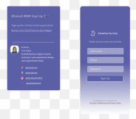 Dailyui 0001 Sign Up U2013 Figma - Vertical png