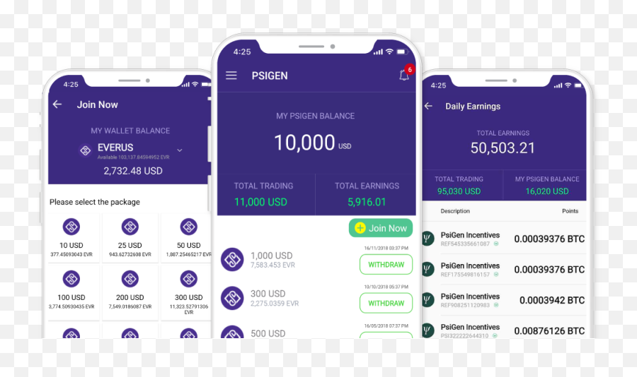 Join Psigen Now To Start Earning Bitcoin - Crypto Investor Screenshot Png,Join Now Png