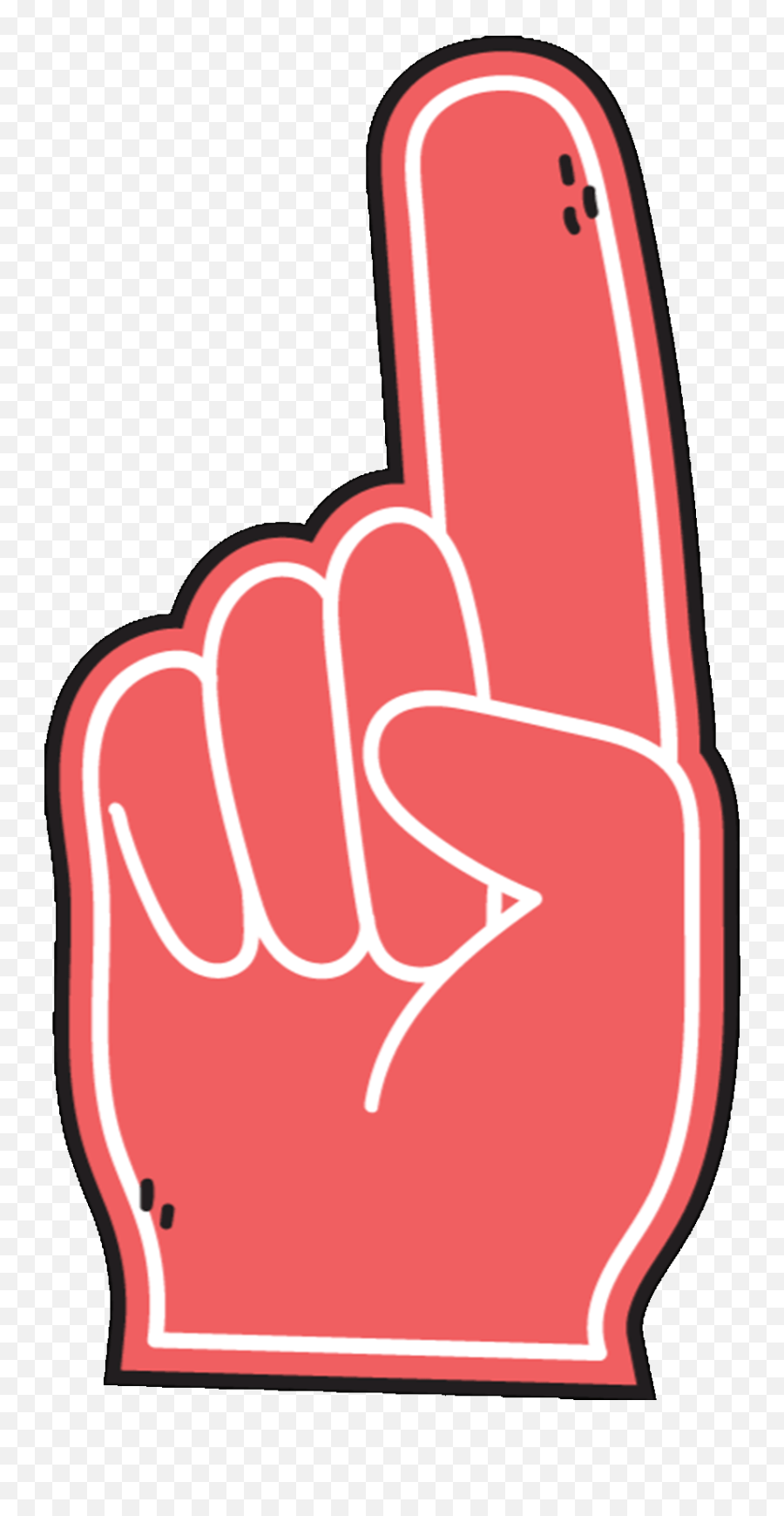 Foam Finger No Sticker Needumee For Ios Android Giphy - No Gif Png,Foam Finger Png