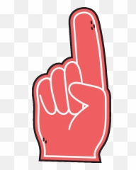 Foam Finger No Sticker Needumee For Ios Android Giphy - No Gif Png,Foam Finger Png