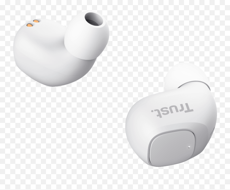 Trustcom - Nika Compact Bluetooth Wireless Earphones White Language Png,Vista Style Play Stop Pause Icon Set