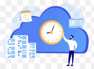 Free Cloud Backup Service - Clock png