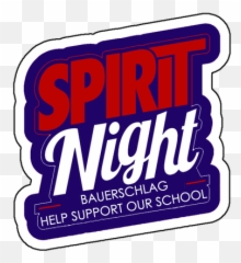Spirit Nights - Bauerschlag Elementary PTA Language png