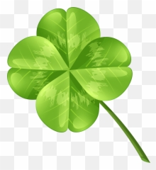 Transparent Background Four Leaf Clover Clip Art Png