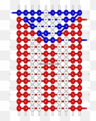 Alpha Pattern 6141 Braceletbook - Easy Bracelet Patterns Png,Puerto Rico Flag Png