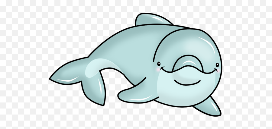 Download Dolphin Clipart Face - Cartoon Dolphin Facing Dolphin Face Clipart Png,Dolphin Clipart Png