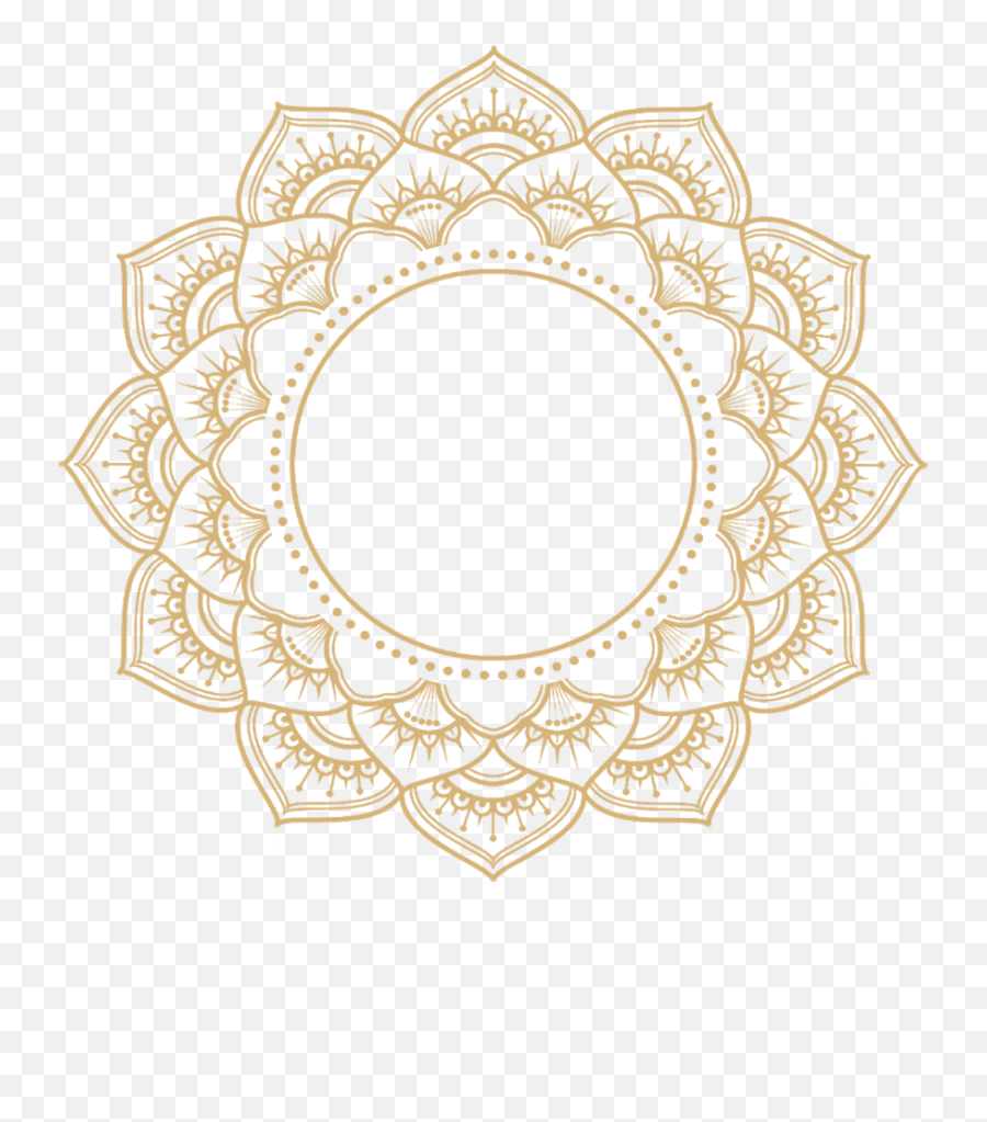 Mandala Gold Overlay Frame - Transparent Background Mandala Png,Mandala Png