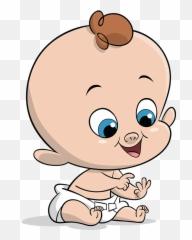 Baby Illustration Png 4 Image - Happy Face,Cartoon Baby Png
