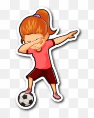 Spongebob Caveman Png - Funny Dabbing Dance Soccer Sticker Clipart Boy Soccer,Caveman Png