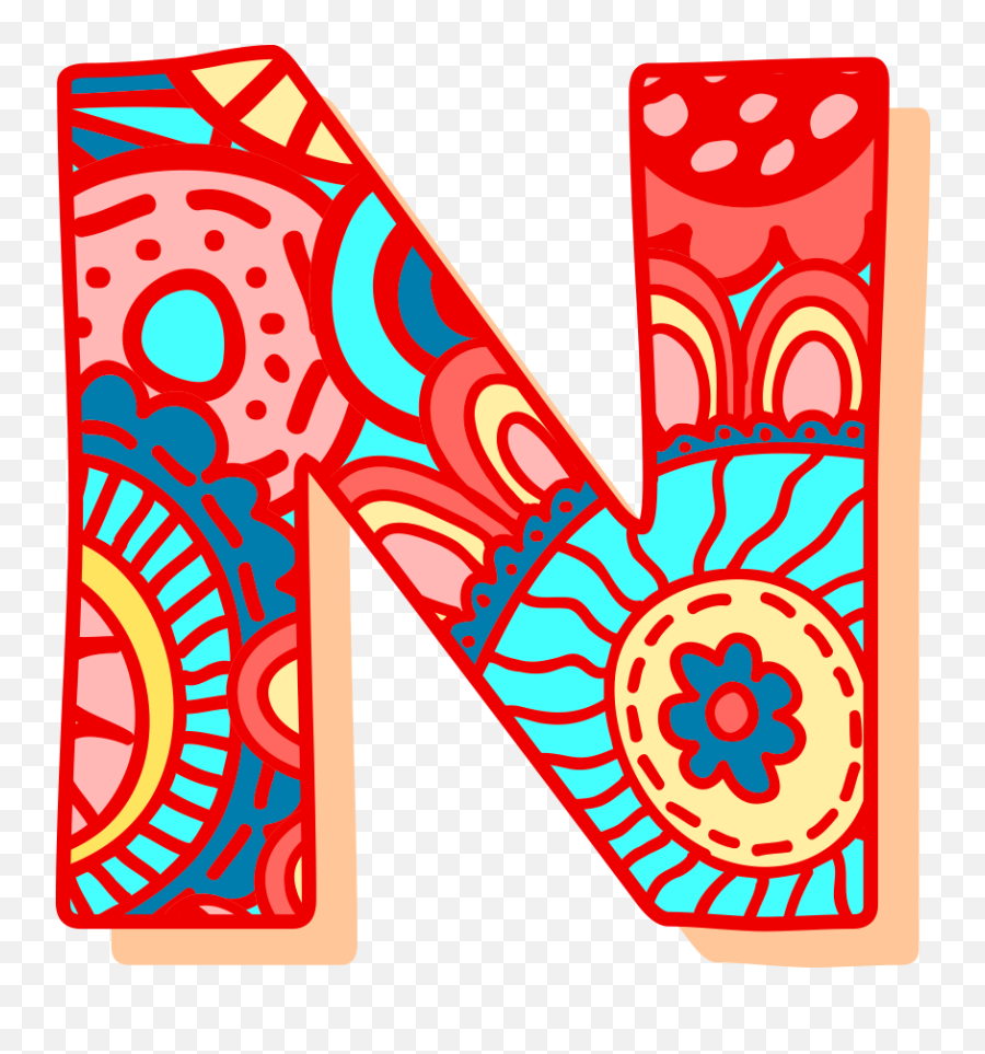 Pattern Letter N Png Download - Letter N Gif Png,Adobe Illustrator Transparent Background