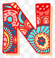 Pattern Letter N Png Download - Gif