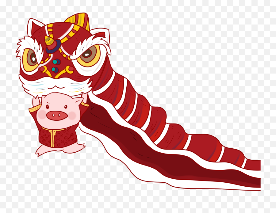 Chinese New Year Png - Transparent Lion Dance Png,New Year Transparent