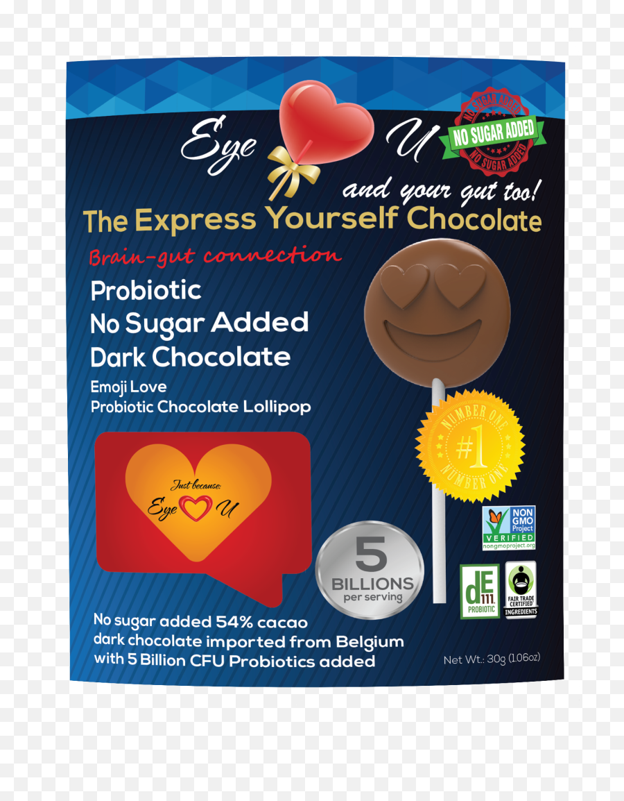 Sugar Free Probiotics Dark Chocolate - Chocolate Png,Emoji Png Pack