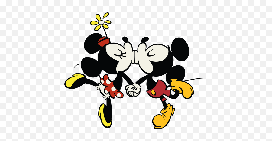 Disney Mickey Mouse Sticker Book Games And - Minnie And Mickey Mouse Kissing Png,Micky Mouse Png