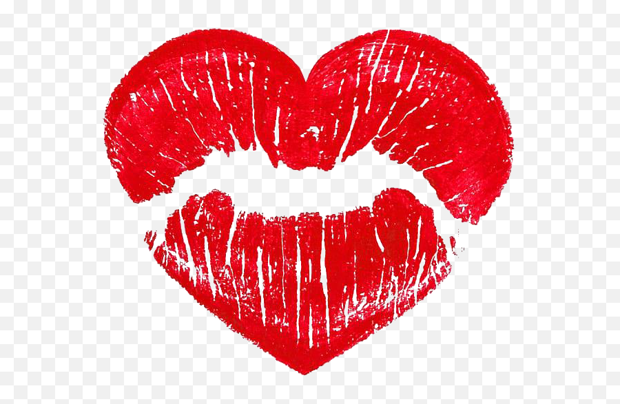 Lips Emoji Transparent - Kiss Heart Png,Lipstick Emoji Png