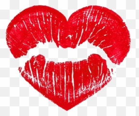 Lips Emoji Transparent - Kiss Heart Png