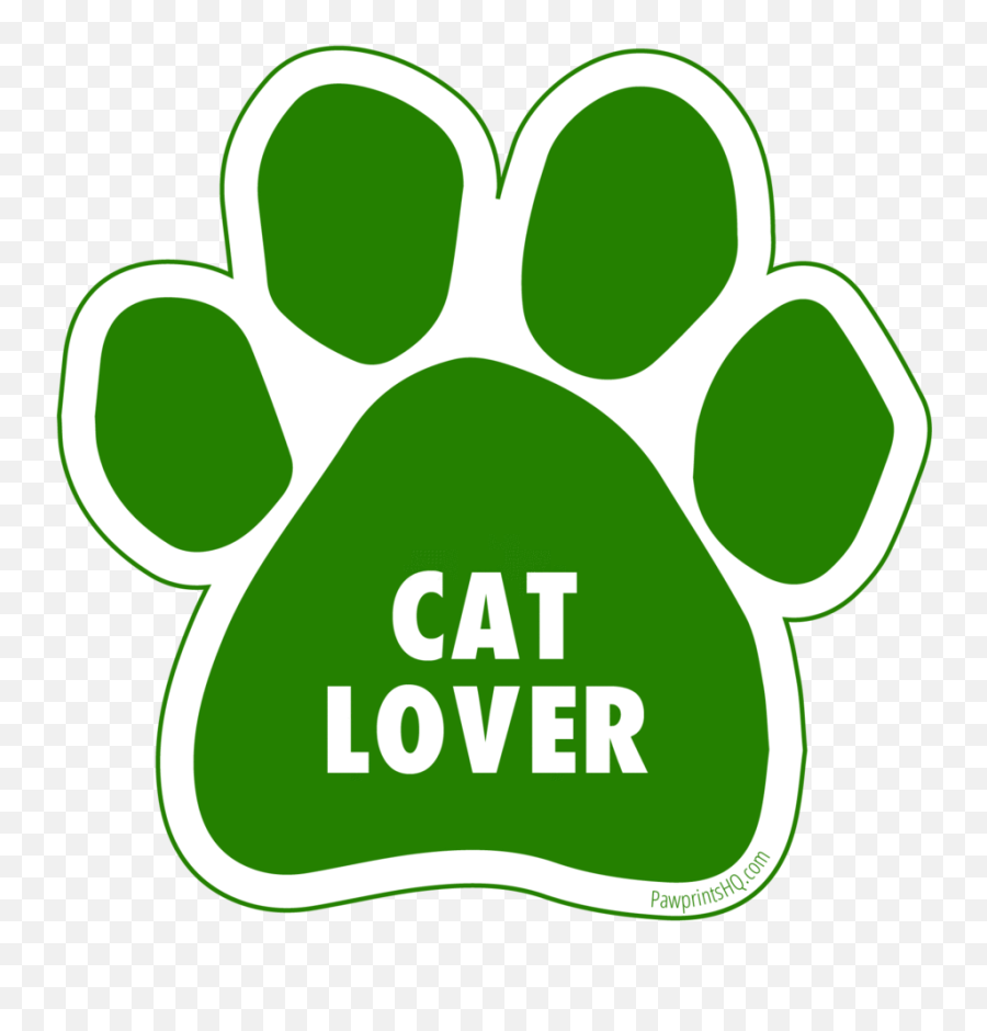 Paw Print Sticker Cat Lover U2013 Pawprintshqcom - Love My Dogs Png,Cat Paw Print Png