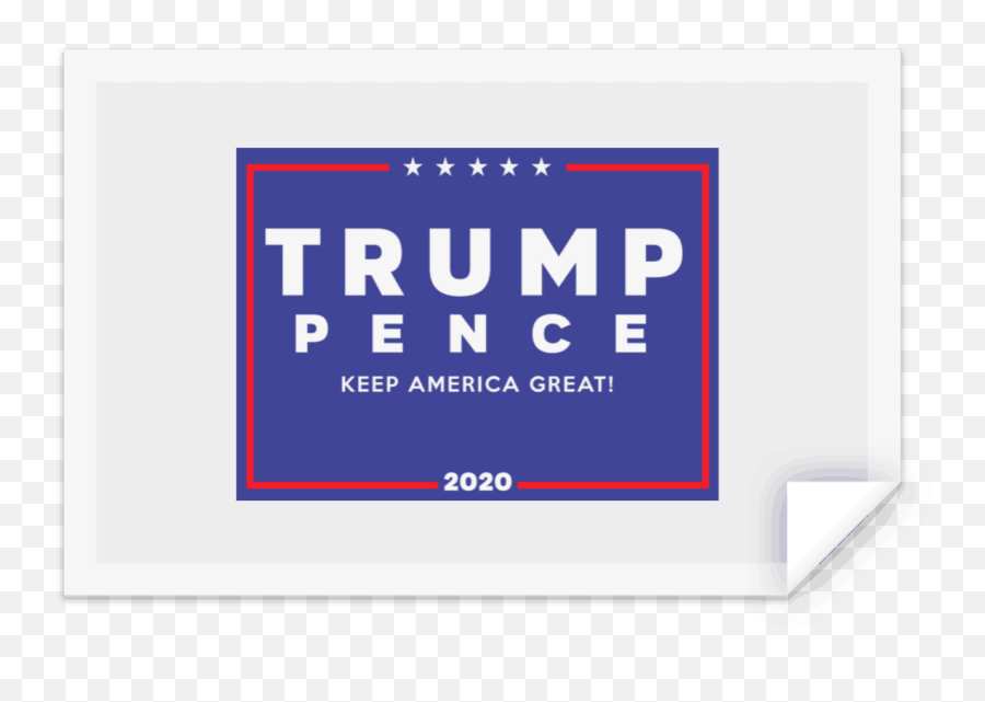 Official Trump - Pence 2020 Yard Sign Sticker Parallel Png,Trump 2020 Png