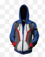 Overwatch Cosplay Soldier 76 Skin Zip Up Hoodie Jacket - Hoodie Png,Soldier 76 Png
