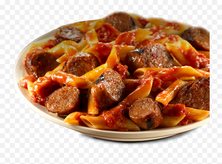 Download Sausage And Pasta Spaghetti - Fried And Spicy Pasta Meat Png,Sausage Transparent Background