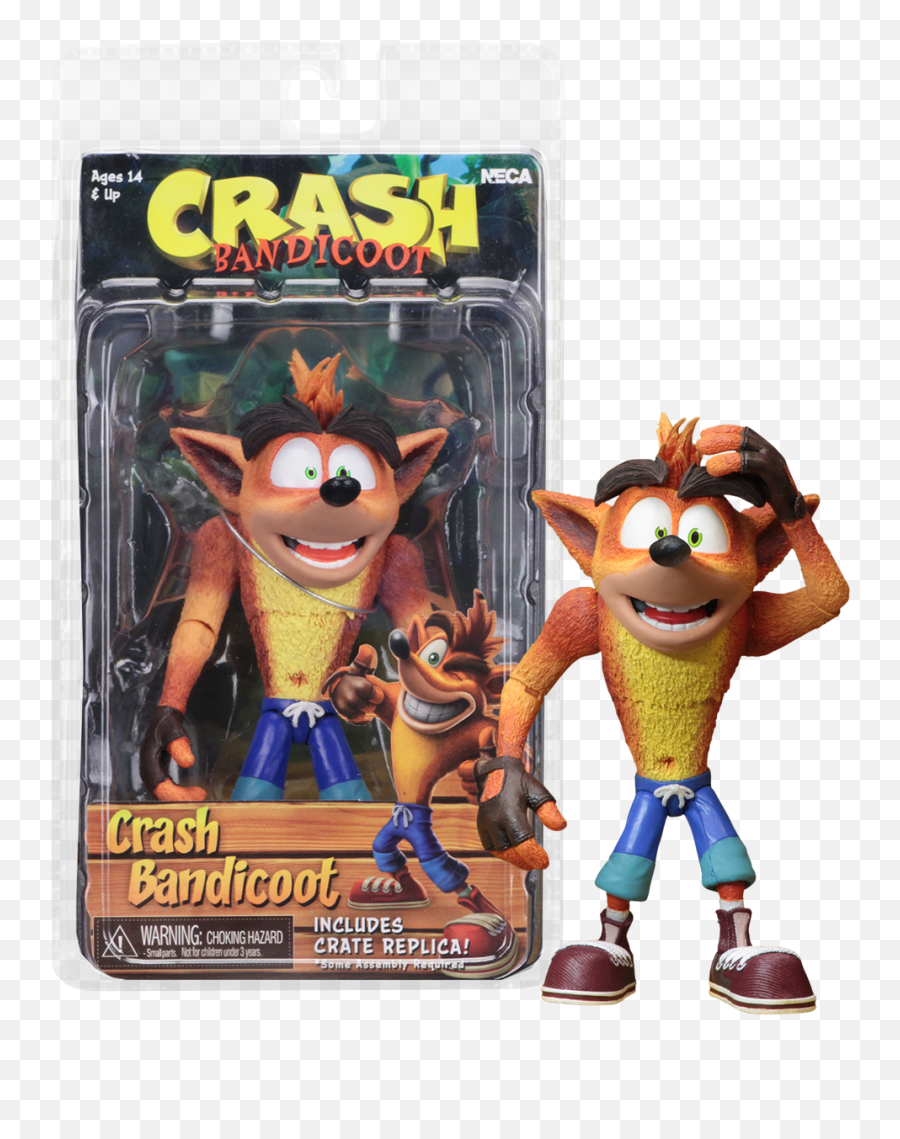 Crash Bandicoot 7u201d Scale Action Figure - Neca Crash Crash Bandicoot Action Figure Png,Crash Bandicoot Transparent