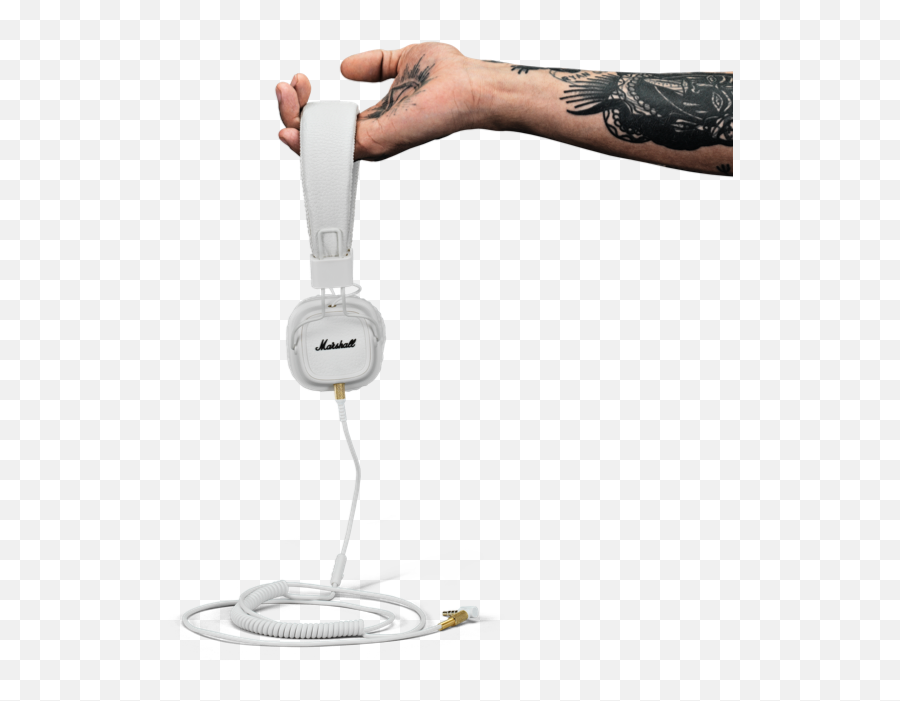 Old Microphone Png - The Iconic White Marshall Script And Temporary Tattoo,Old Microphone Png