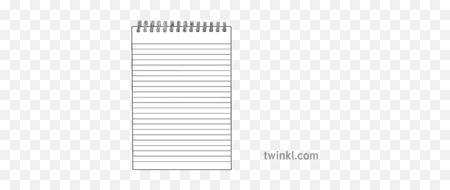 Note Paper Black And White Illustration - Twinkl Horizontal Png,Note Paper Png