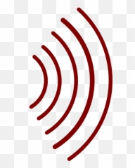 Red Air Waves Clip Art - vector clip art online png