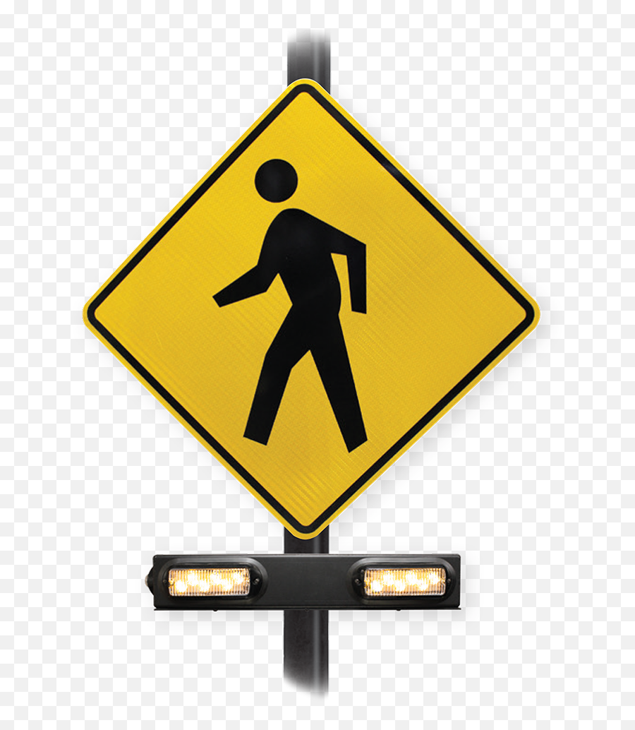 Street Sign Png - Rrfb Pedestrian Crossing Sign With Arrow Crosswalk Sign,Pedestrian Png