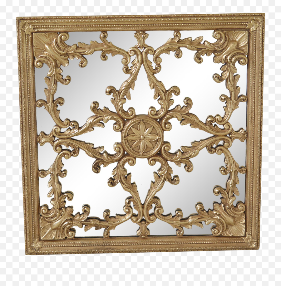Friedman Brothers Square Plaque Gold Mirror Png