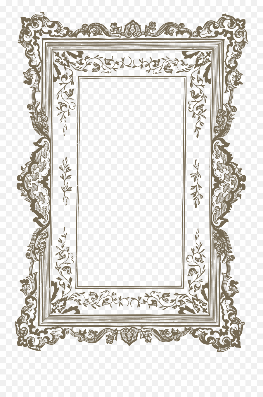 Free Picture Frame Graphics For Craft U0026 Design Png Antique