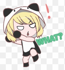 Blonde Big Eyes Sticker - eyes Anime Discover Fictional Character png