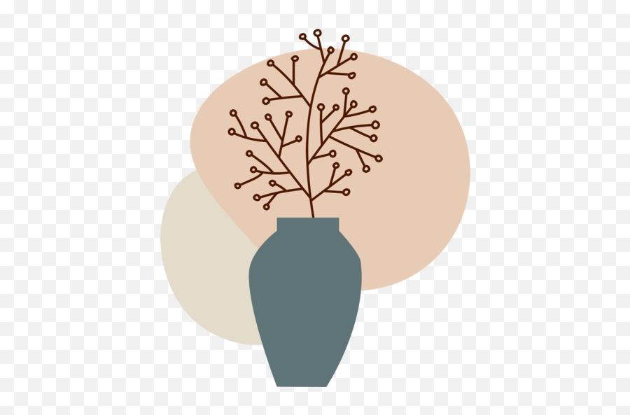 Vase Abstract Plant Flower Pot - Tree Png,Vase Icon
