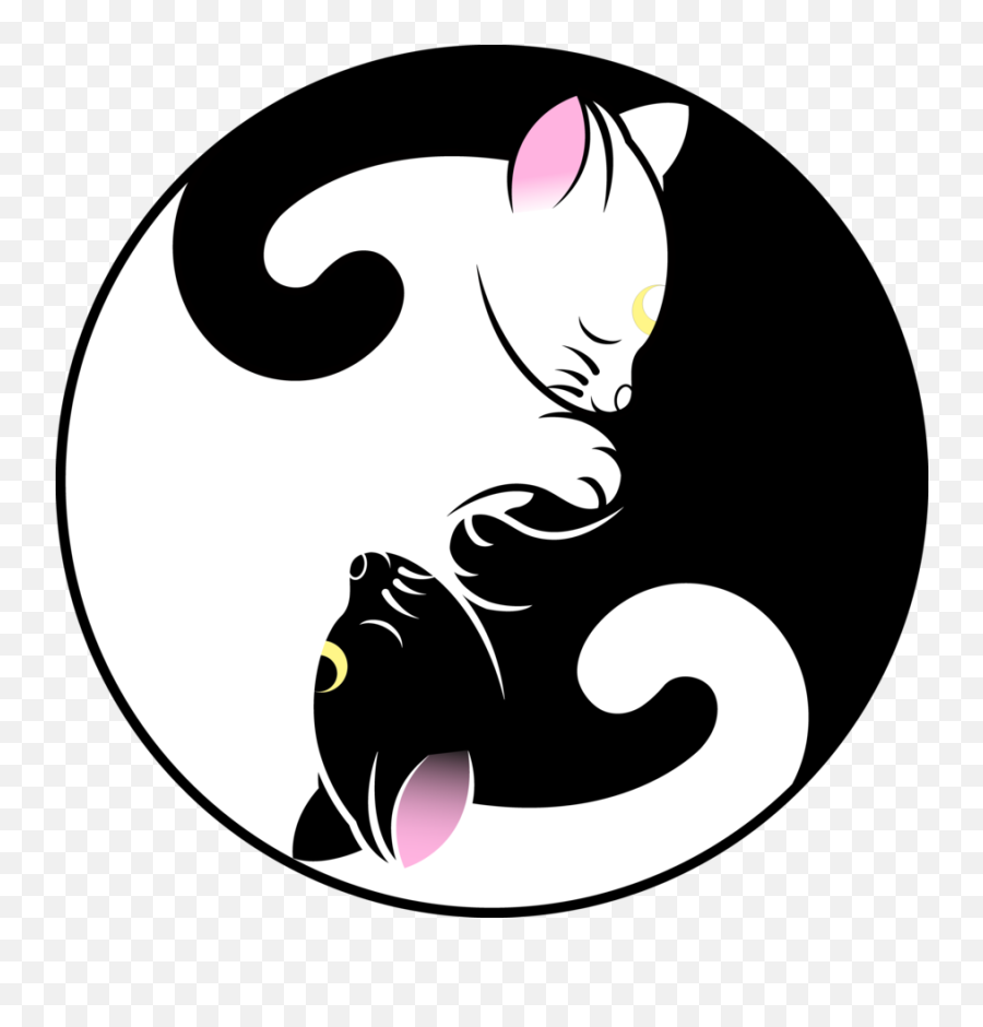 Sailor Moon Luna And Artemis Tattoo - Luna And Artemis Yin Yang Png,Artemis Icon