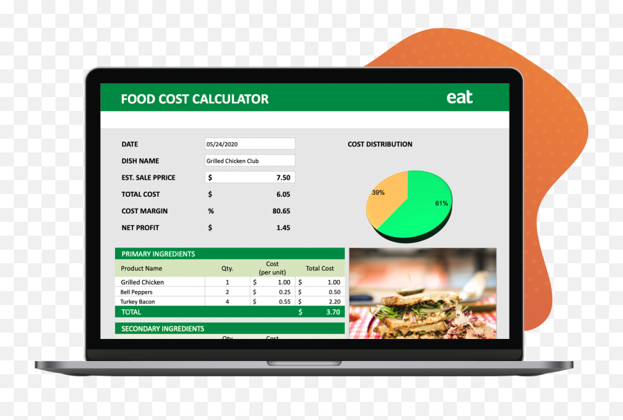 Free Food Cost Calculator For Excel - Food Cost Formula Excel Png,Excel Doc Icon