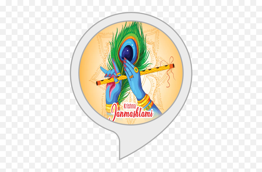 Thales Of Krishna Amazonin Alexa Skills - Krishna Janmashtami 2021 Socal Media Design Png,Krishna Icon