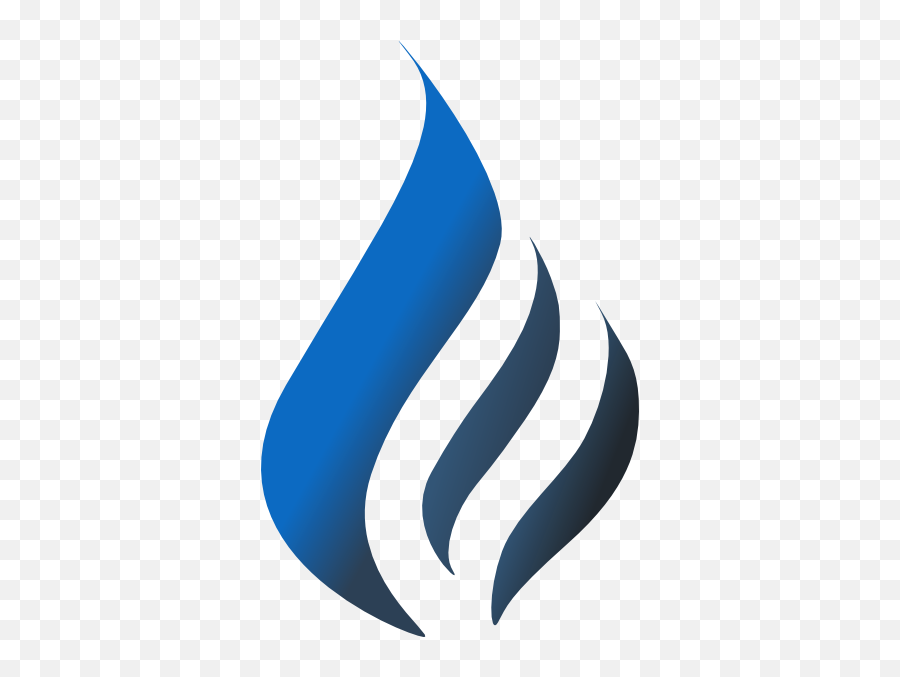 Blue Flame Simpleblueblack Clip Art - Blue Flame Logo Png,Blue Flame Png