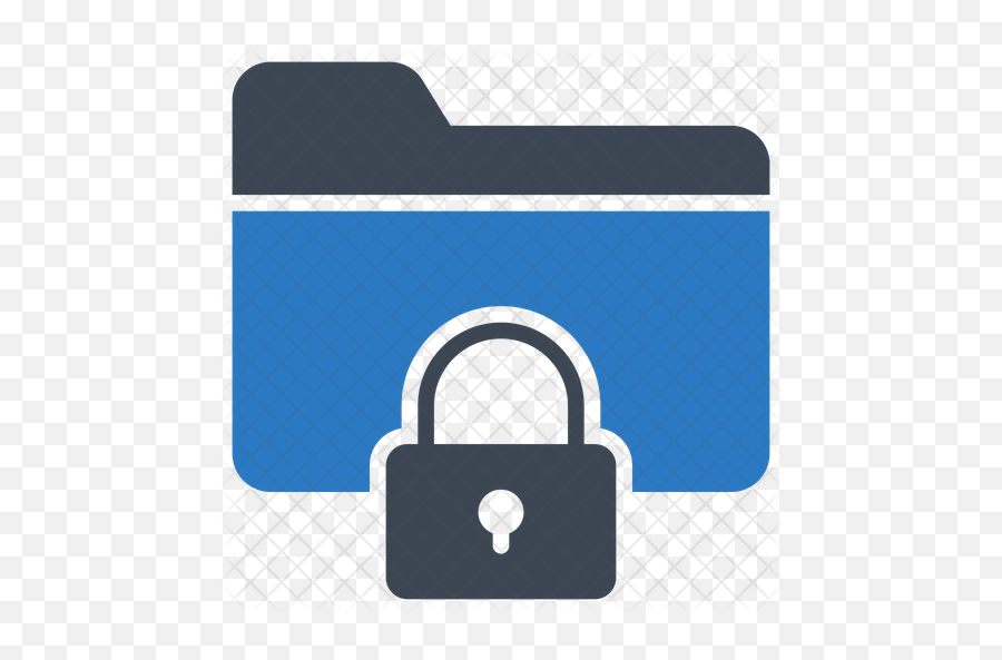 Free Lock Folder Icon Of Glyph Style - Available In Svg Png Secure Folder Black Icon,Folder With Lock Icon
