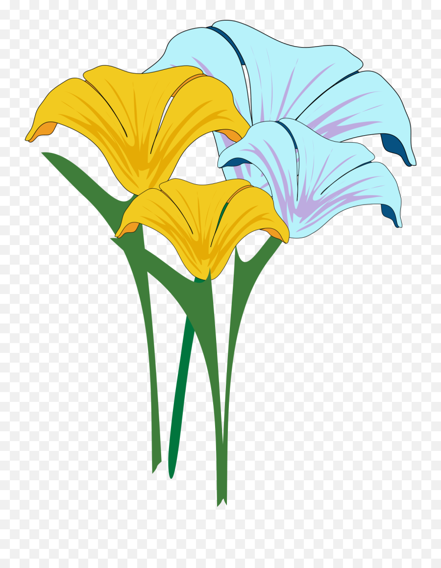 Filebunch Of Flowerssvg - Wikimedia Commons Mga Bulaklak Clipart Png,Flower Bunch Png